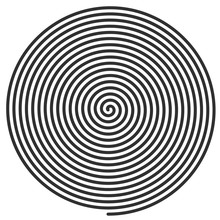 Vector Illustration Large Spiral.