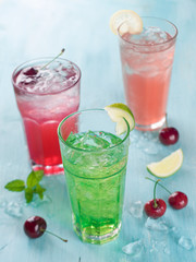 Poster - Various beverage (cocktail or lemonade)