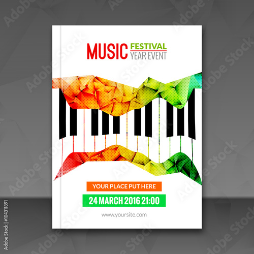 Music Festival Poster Background Flyer Template Jazz Piano Music Flyer Cafe Promotional Design Buy This Stock Vector And Explore Similar Vectors At Adobe Stock Adobe Stock