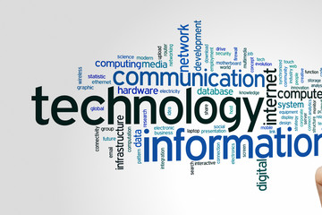 Wall Mural - information technology word cloud