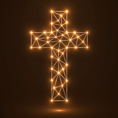 Abstract cross. Christian Symbol