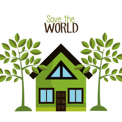 Wall Mural - save the planet design