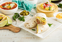 Breakfast Burritos With Eggs And Potatoes