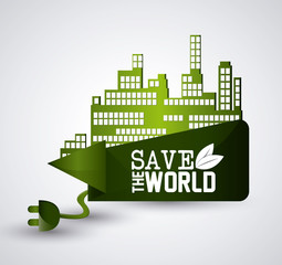 Poster - Save world design 