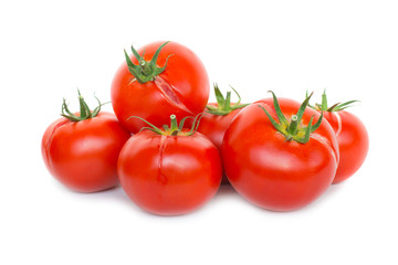 Group of red fresh tomatoes