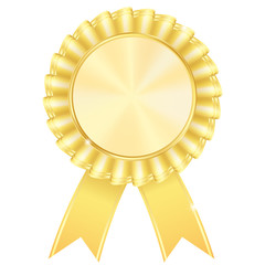 golden award badge.