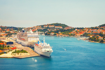 Wall Mural - View of harbor in Dubrovnik. Croatia.