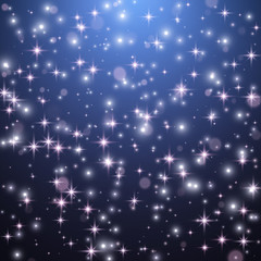 Wall Mural - holiday bright background with stars and light. vector illustration