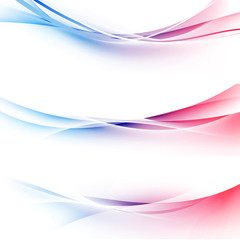 Wall Mural - bright red to blue gradient speed lines