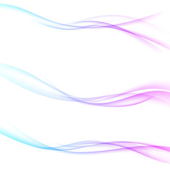 Wall Mural - Minimalistic abstract web swoosh wave divider