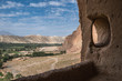 blick aus den höhlen von bamiyan - afghanistan