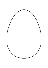 Easter Egg Vector Symbol , Icon  Design. Spring Illustration Isolated On White Background.