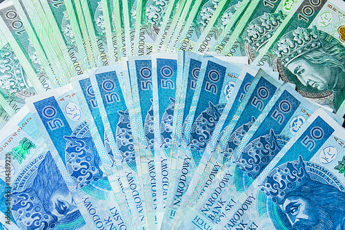 Fotografía Polish money bills