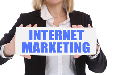 Wall Mural - Internet Marketing online Business Konzept