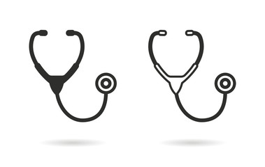 Wall Mural - Stethoscope - vector icon.