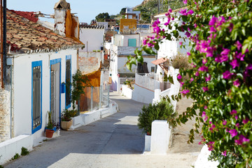 Poster - Cullera village streets in Mediterranean Valencia