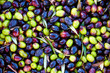 Olives texture in harvest at Mediterranean