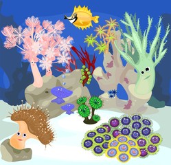 Sticker - Coral reef
