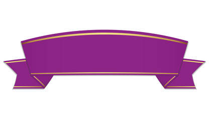 Wall Mural - purple ribbon banner