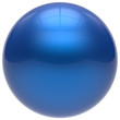 Sphere button round ball blue geometric shape basic circle