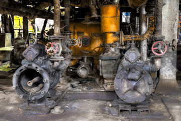 Wall Mural - Pumps and valves in conlonial style  factory