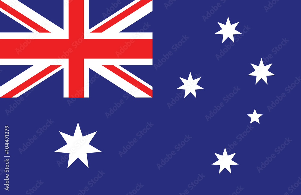 Australian flag. - obrazy, fototapety, plakaty 