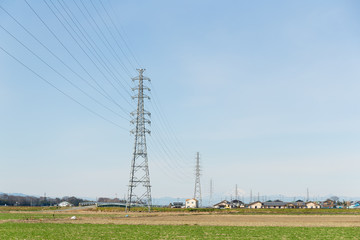 Wall Mural - Metal tower of Power Lines