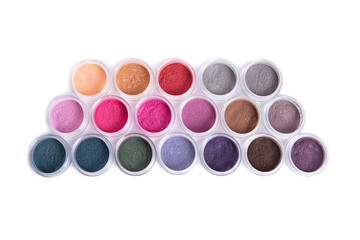 Wall Mural - Set of bright mineral eyeshadows