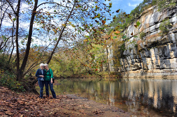 Wall Mural - Buffalo River Visitors