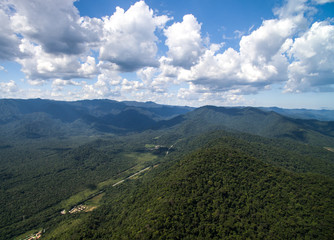 Wall Mural - Aerial View of Hills in Sao Paulo, Brazil