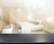 © nuttapol - Table Top And Blur Background In  Bedroom