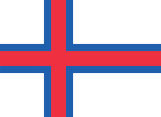 Wall Mural - Standard Proportions for Faroe Islands Official Flag