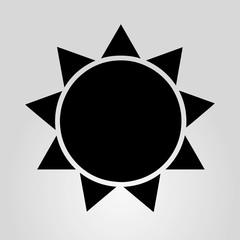 Poster - Sun - vector icon.