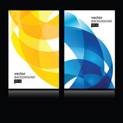 Wall Mural - vector abstract background. business card template set.eps10