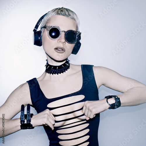 Fényképezés  Hardcore Party. Sexy DJ Lady