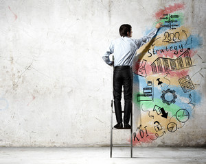 Wall Mural - Business strategy and planning 