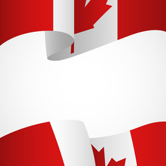 Wall Mural - Decoration of Canada insignia on white