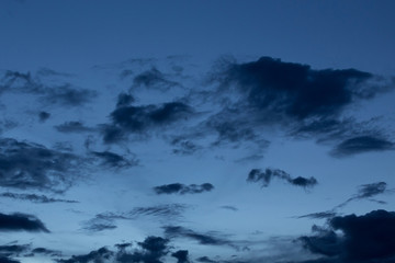 Wall Mural - black cloud in dark night sky background