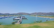 Boat Jetties At The Caribbean Beach Club At Hartbeespoort Dam In The North West Province South Africa