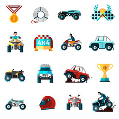 Sticker -  Offroad Icons Set 