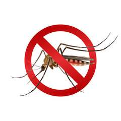 Poster - Mosquito stop sign