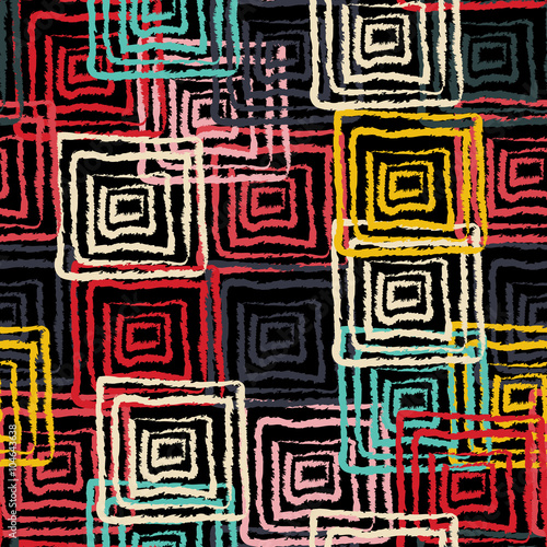 Abstract art grunge seamless pattern Poster Mural XXL