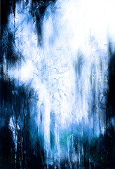 Aufkleber - Winter abstract background, Original painting and computer collage.