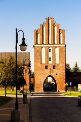 Poster - town gate in Paslek, Warmian-Masurian Voivodeship, Poland