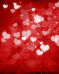 Wall Mural - Red valentine background