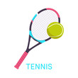 Tennis, racket, ball
