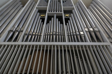 Church Organ With Pipes