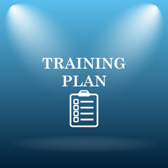 Canvas Print - Training plan icon