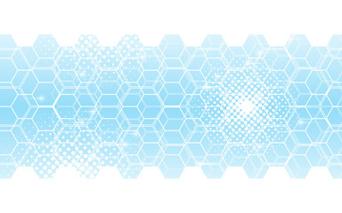 Wall Mural - abstract background hexagons pattern innovation tech concept