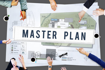 Wall Mural - master plan management mission performance concept